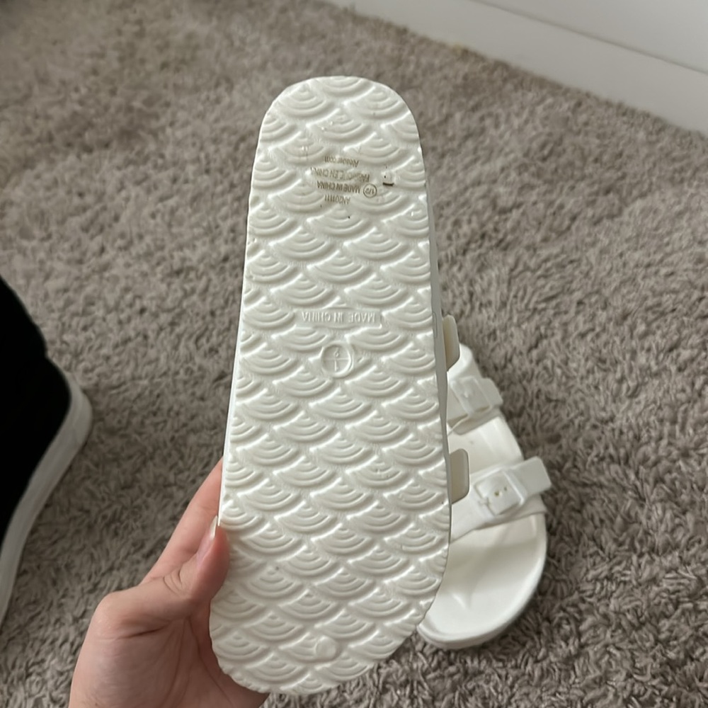white sandals - Picture 2 of 3
